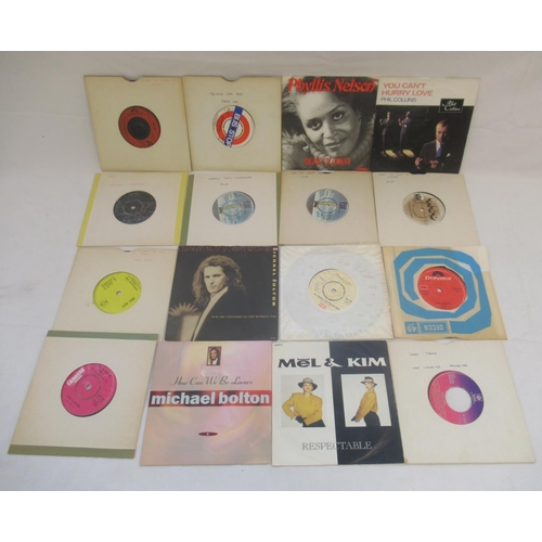 867 - Mixed collection of 45 and 33 RPM records to inc. Abba, Alison Moyet, Bee Gees, Blondie, Billy Ocean... 