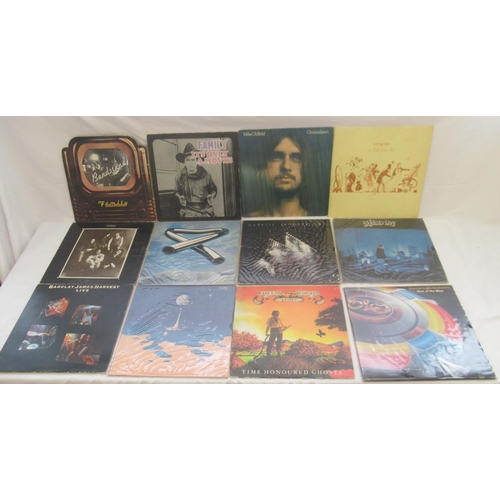 868 - Mixed collection of LPs to inc. Genesis, Mike Oldfield, ELO, Lynyrd Skynryd, Jeff Beck, Jethro Tull,... 