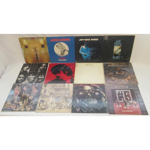 868 - Mixed collection of LPs to inc. Genesis, Mike Oldfield, ELO, Lynyrd Skynryd, Jeff Beck, Jethro Tull,... 