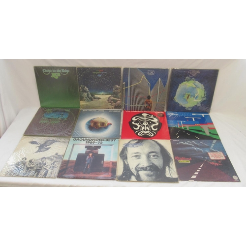 868 - Mixed collection of LPs to inc. Genesis, Mike Oldfield, ELO, Lynyrd Skynryd, Jeff Beck, Jethro Tull,... 