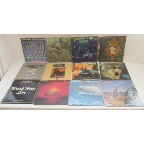 868 - Mixed collection of LPs to inc. Genesis, Mike Oldfield, ELO, Lynyrd Skynryd, Jeff Beck, Jethro Tull,... 