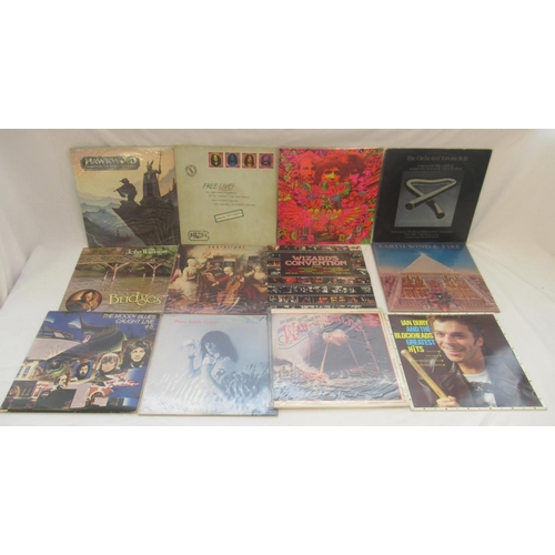 868 - Mixed collection of LPs to inc. Genesis, Mike Oldfield, ELO, Lynyrd Skynryd, Jeff Beck, Jethro Tull,... 