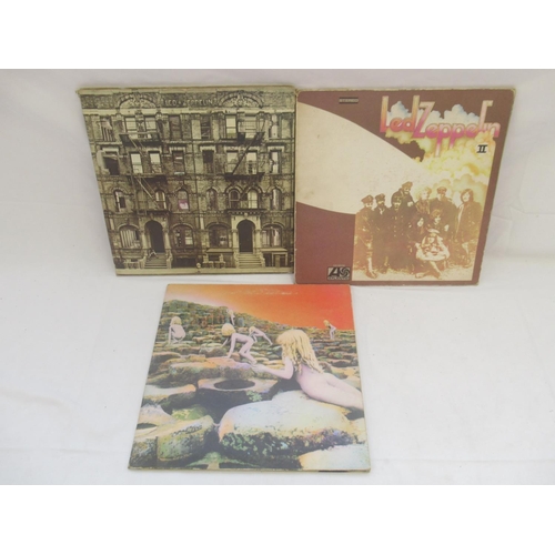 869 - Led Zeppelin - Houses of the Holy K50014, Led Zeppelin II Stereo SD 8236 & Physical Graffiti SSK 894... 