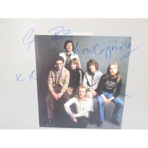 871 - Procol Harum - Signed Procol's Ninth CHR.1080 and A Salty Dog MFP5277, LPs have general play wear an... 