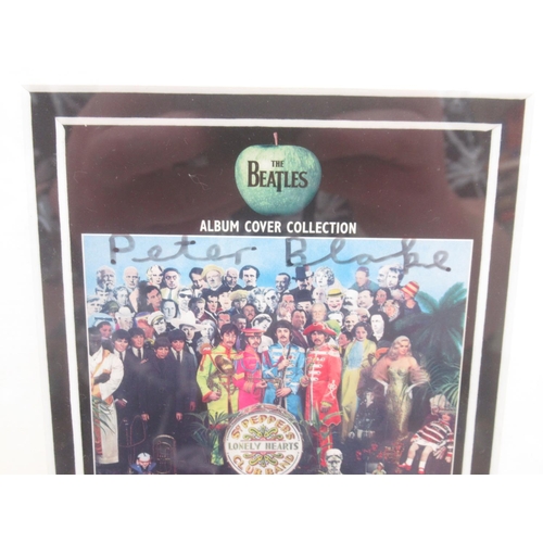 692 - Framed Sir Peter Thomas Blake signed Sgt.Pepers Lonely Hearts Club Band Cover montage, COA from A Si... 