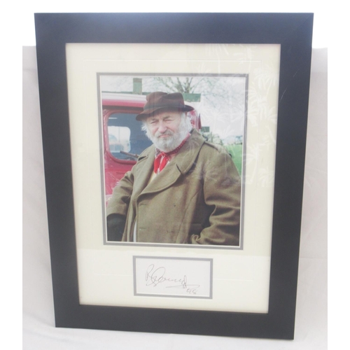 696 - Greengrass in Heartbeat signed montage, signed by Bill Maynard, COA from A Sign of the Times, 36.6cm... 