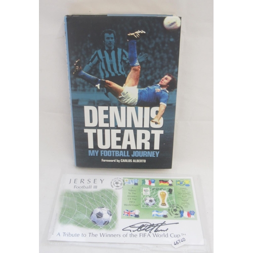 836 - Tueart (Dennis) My Football Journey, Signed 2011, hardback w/dust jacket and a Jersey Football III s... 