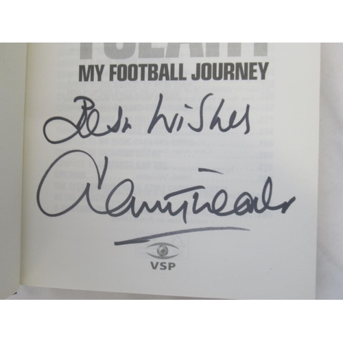 836 - Tueart (Dennis) My Football Journey, Signed 2011, hardback w/dust jacket and a Jersey Football III s... 