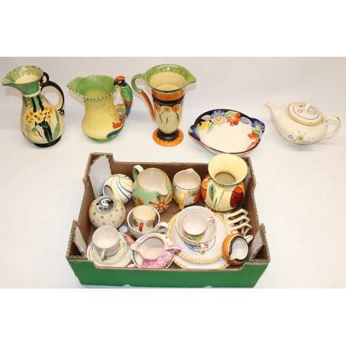 763 - Collection of various Art Deco ceramics, incl. Myott and Gray's Pottery (2 boxes)