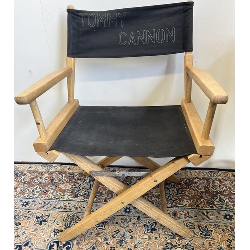 770 - Tommy Cannon Collection: folding director's chair, stencilled lettering 'Tommy Cannon' 'Director' to... 