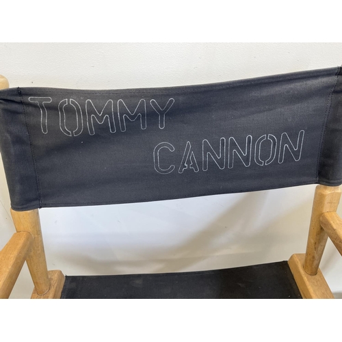 770 - Tommy Cannon Collection: folding director's chair, stencilled lettering 'Tommy Cannon' 'Director' to... 