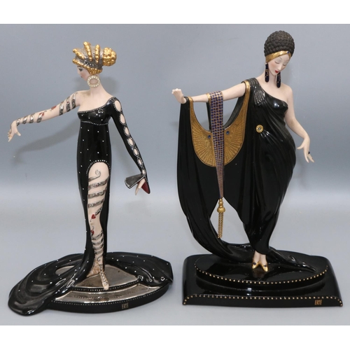 786 - Tommy Cannon Collection: Franklin Mint House of Erte Art Deco style limited edition figures 'Pearls ... 