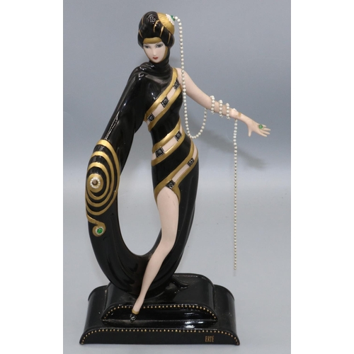 787 - Tommy Cannon Collection: Franklin Mint House of Erte Art Deco style limited edition figure 'Pearls a... 