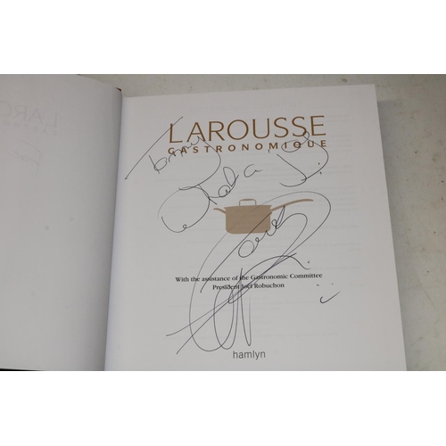 793 - Tommy Cannon Collection: Larousse Gastronomique signed by Gregg Wallace and John Torode, presented t... 