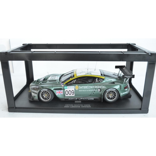 349 - Autoart Motorsport 1/18 scale diecast Aston Martin DBR9 Le Mans Winners GT1 class, signed by Darren ... 