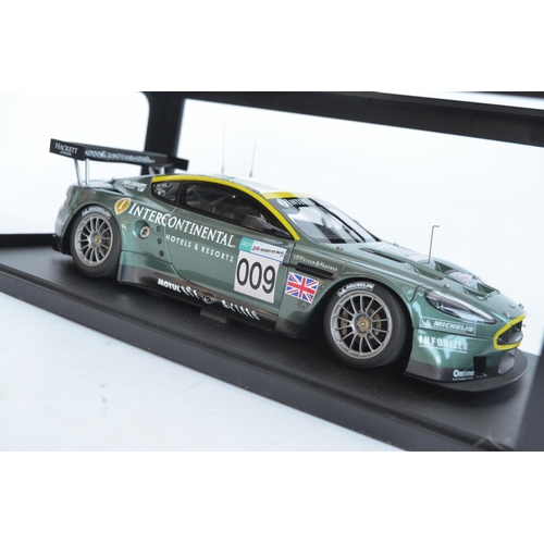 349 - Autoart Motorsport 1/18 scale diecast Aston Martin DBR9 Le Mans Winners GT1 class, signed by Darren ... 