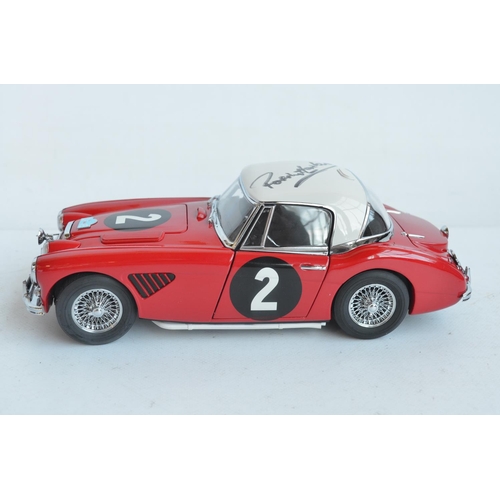 351 - Kyosho 1/18 scale highly detailed diecast Austin Healey 3000 1964 Austrian Alpine Rally (item no 081... 