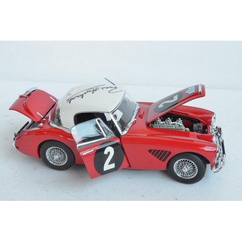 351 - Kyosho 1/18 scale highly detailed diecast Austin Healey 3000 1964 Austrian Alpine Rally (item no 081... 