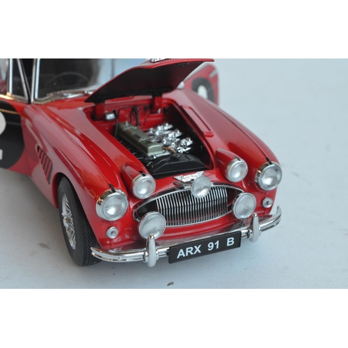 351 - Kyosho 1/18 scale highly detailed diecast Austin Healey 3000 1964 Austrian Alpine Rally (item no 081... 