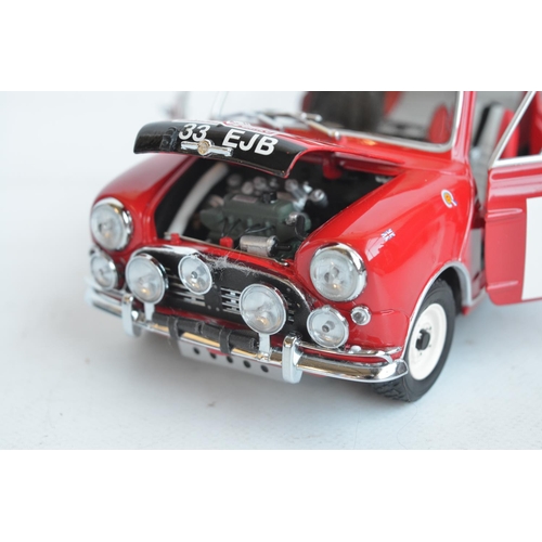 352 - Kyosho 1/18 scale highly detailed diecast Morris Mini Cooper S 1964 Monte Carlo Winner No37 (item no... 