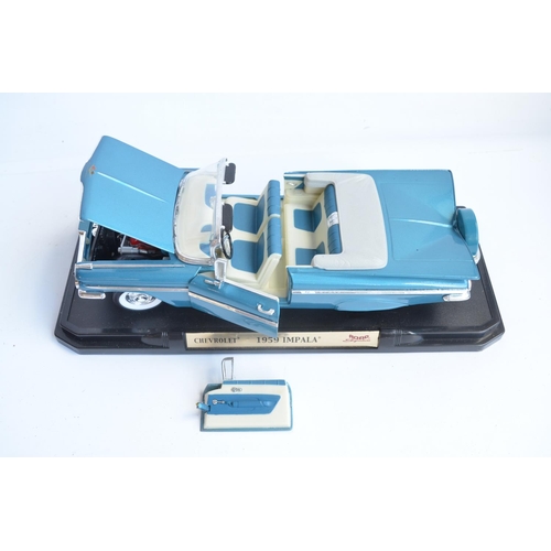 359 - Collection of 1/18 scale diecast model vehicles from Solido Prestige Collection, Burago, Ricko, Yat ... 