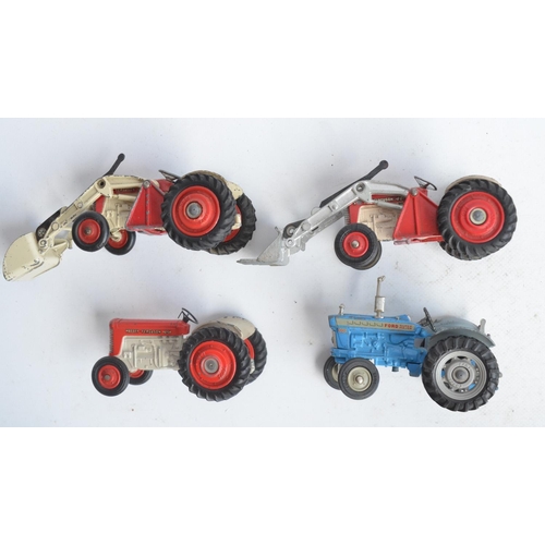 377 - Collection of vintage Corgi and Dinky tractor and farm models to include boxed Corgi Toys 60 Fordson... 