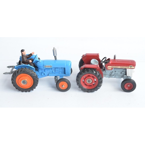 377 - Collection of vintage Corgi and Dinky tractor and farm models to include boxed Corgi Toys 60 Fordson... 