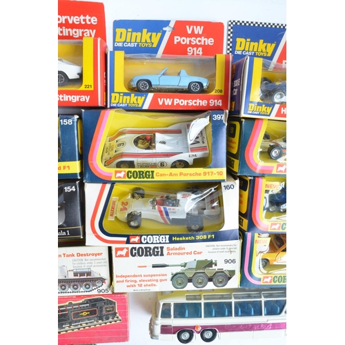 378 - Collection of vintage diecast models to include Corgi and Dinky F1 cars (mostly boxed), Corgi milita... 