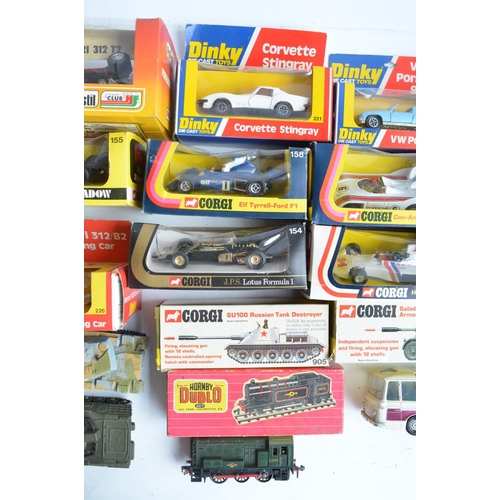 378 - Collection of vintage diecast models to include Corgi and Dinky F1 cars (mostly boxed), Corgi milita... 