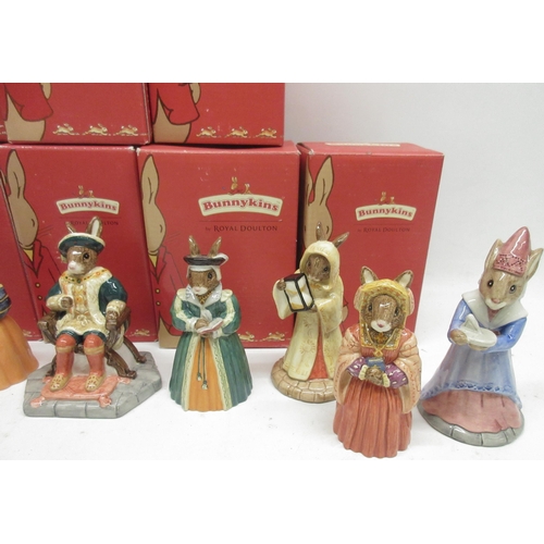 168 - Bunnykins figures: Henry VIII and his six wives, Sands of Time 2001 figure of the year, and Sundial ... 