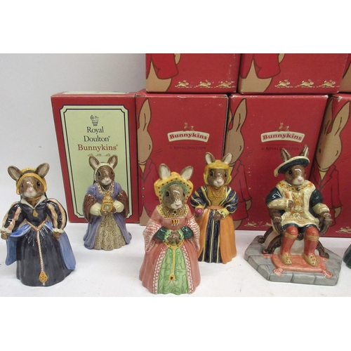 168 - Bunnykins figures: Henry VIII and his six wives, Sands of Time 2001 figure of the year, and Sundial ... 