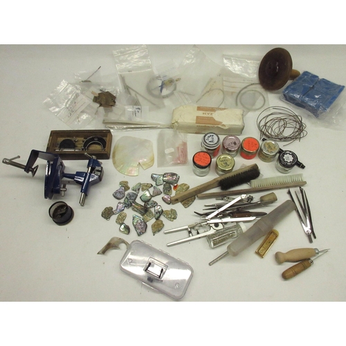 568 - Artisan jewellery making accessories and materials including sones, white metal, solder etc (2)