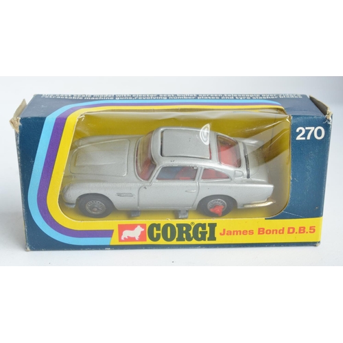 380 - Vintage boxed Corgi 270 James Bond Aston Martin DB5 (1973 production, model in good working conditio... 