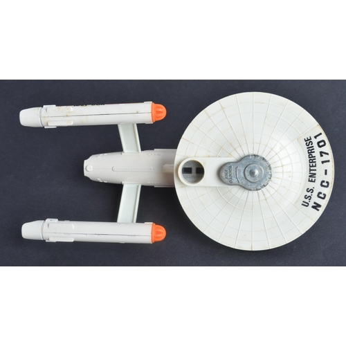 381 - Vintage boxed Dinky Toys 358 USS Enterprise (model in good overall condition, some decal damage, min... 