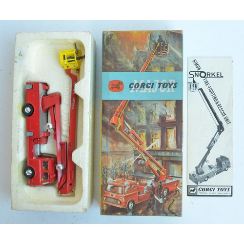 385 - Three vintage boxed diecast emergency vehicle models to include Corgi Toys Simon Snorkel Fire Engine... 