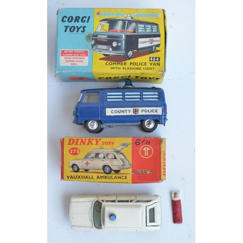 385 - Three vintage boxed diecast emergency vehicle models to include Corgi Toys Simon Snorkel Fire Engine... 