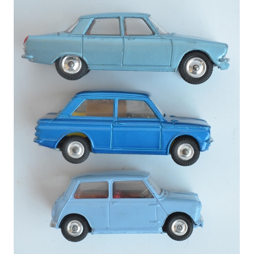 390 - Three vintage boxed Corgi diecast vehicle models to include 226 Morris Mini-Minor, 251 Hillman Imp (... 