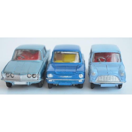 390 - Three vintage boxed Corgi diecast vehicle models to include 226 Morris Mini-Minor, 251 Hillman Imp (... 