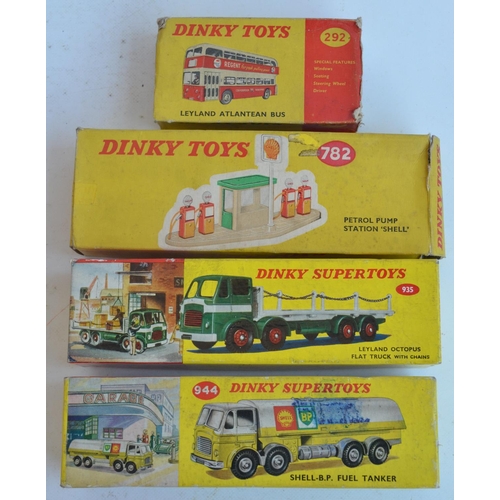 393 - Collection of vintage Dinky Toys to include 292 Leyland Atlantean bus (model fair/good, box poor wit... 