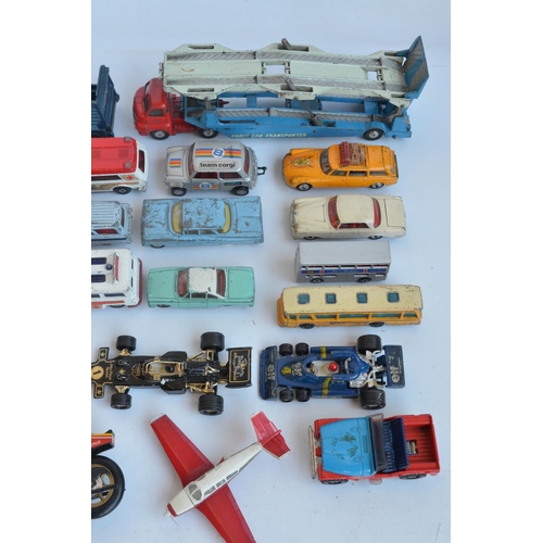 394 - Collection of mostly unboxed diecast models to include vintage examples from Corgi, Budgie, Dinky, M... 