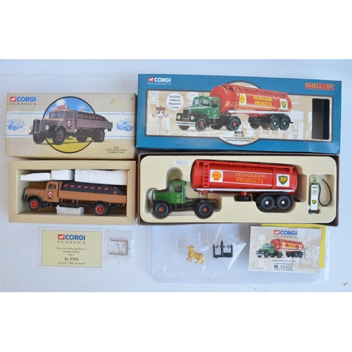 396 - Collection of diecast model trucks and vehicles to include Corgi limited edition 1/50 scale 55201 Di... 