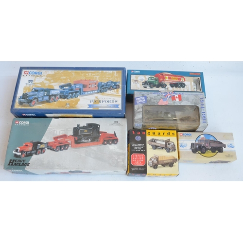 396 - Collection of diecast model trucks and vehicles to include Corgi limited edition 1/50 scale 55201 Di... 