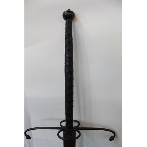 1541 - Museum quality copy of 17th century Scottish Lowlanders double handed Sword. Overall length 174cm