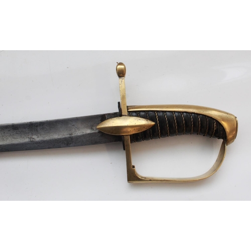 1544 - Quality copy of a French Consular of the Imperial guard Sabre. 1803 pattern with brass hilt and scab... 