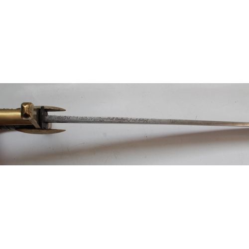 1544 - Quality copy of a French Consular of the Imperial guard Sabre. 1803 pattern with brass hilt and scab... 