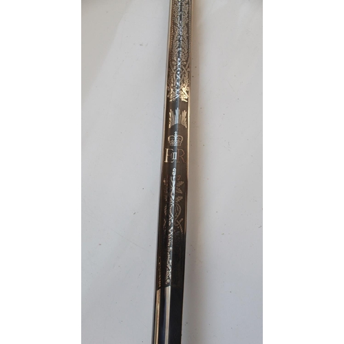 1547 - Elizabeth II Wilkinson Sword Naval Officer's dress sword, in very good condition with original scabb... 