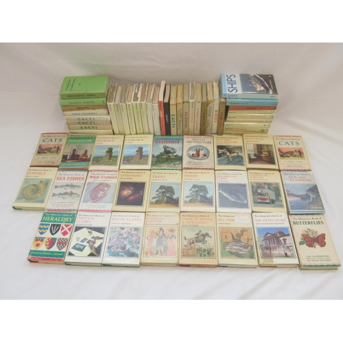 721 - Collection of 63 Warne Observer's books, majority with dust jackets