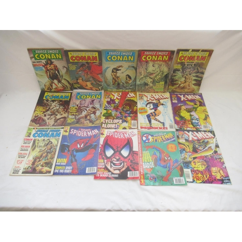 758 - Marvel Comics - Large mixed collection of Marvel Comics to inc. Conan, Spiderman, X-Men, Deaths Head... 