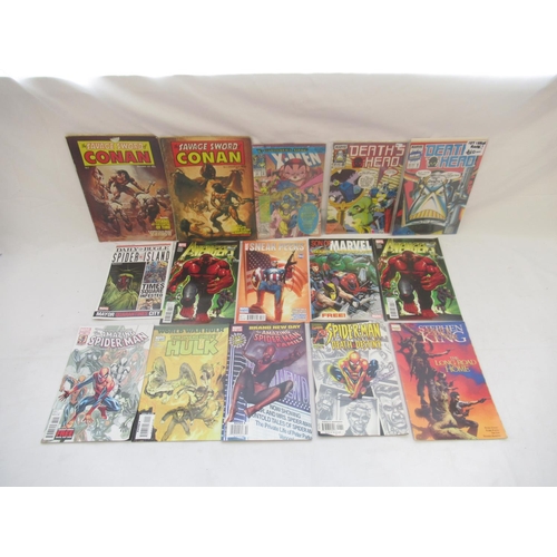 758 - Marvel Comics - Large mixed collection of Marvel Comics to inc. Conan, Spiderman, X-Men, Deaths Head... 