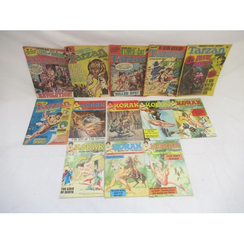 744 - Collection of Edgar Rice Burroughs Tarzan of the Apes, Korak Son of Tarzan, Tarzan Weekly (approx. 1... 